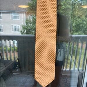Orange Patterned Men's Tie